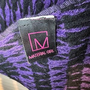 MATERIAL GIRL Scarf, Purple & Black, OS